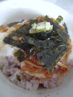 お手軽!なめたけとろろ丼-レシピのメイン写真