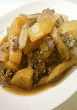 牛肉と大根の甘辛煮♡（牛蒡入り）-レシピのメイン写真