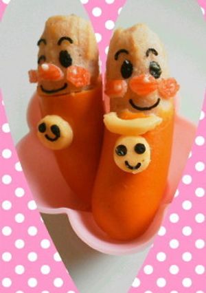 ウインナーdeアンパンマン*キャラ弁に-レシピのメイン写真