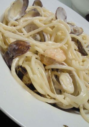 あさりが主役の海鮮クリームパスタ-レシピのメイン写真