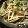 豚肉+じゃが芋の高菜炒め