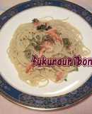 ふきのとうと桜エビのスパゲティ