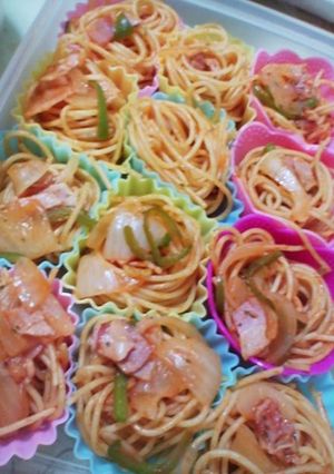 お弁当用♡スパゲティナポリタン♥-レシピのメイン写真