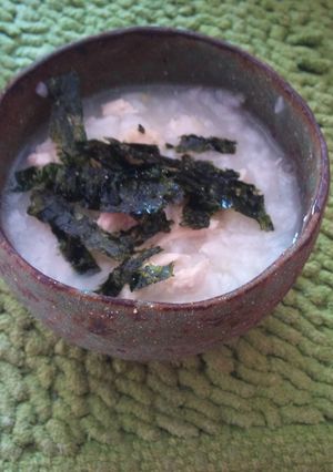 「鶏としょうがのあったかおかゆ」-レシピのメイン写真
