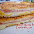 とろ~りチーズのホットサンド風♬