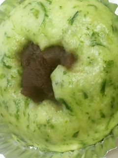 春のヨモギ蒸しパン♪(あん入り)-レシピのメイン写真