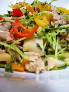 ◆栄養豊富な豆苗と豚肉の中華風炒め◆-レシピのメイン写真