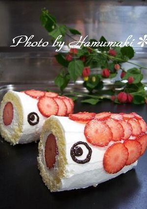 こどもの日！子供が喜ぶ☆鯉のぼりケーキ♪-レシピのメイン写真