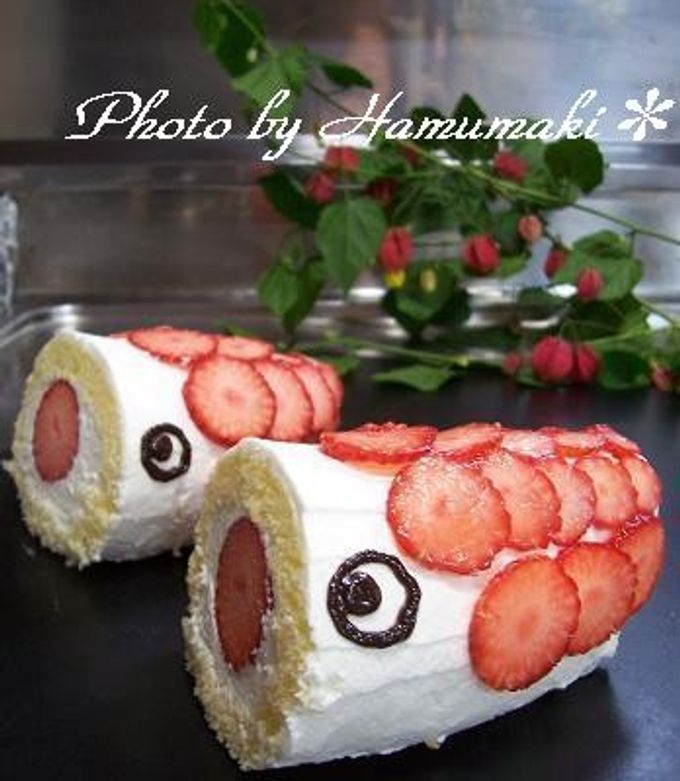 こどもの日！子供が喜ぶ☆鯉のぼりケーキ♪-レシピのメイン写真
