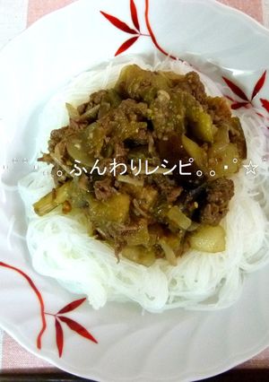 ビーフンでジャージャー麺風♪アレルギー可-レシピのメイン写真