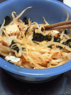 ヘルシー150円レシピ(もやしラー油)-レシピのメイン写真