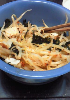 ヘルシー150円レシピ（もやしラー油）-レシピのメイン写真
