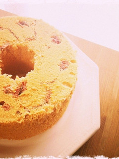 しっとり桜のシフォンケーキ*-レシピのメイン写真