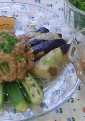 温野菜を酢に～くな味噌だれで♪-レシピのメイン写真