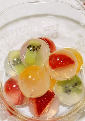 まん丸　手まり寒天-レシピのメイン写真