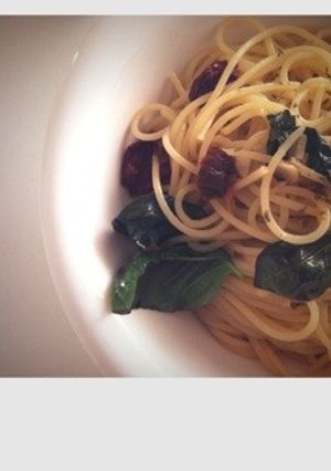 ドライトマトの簡単シンプルパスタ-レシピのメイン写真