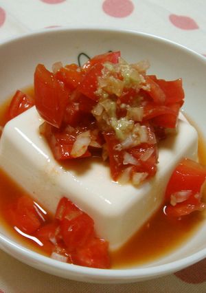 トマトとわさびの冷奴-レシピのメイン写真