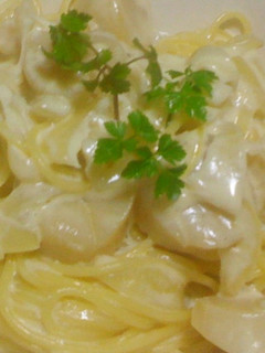 ホタテのクリームパスタ-レシピのメイン写真