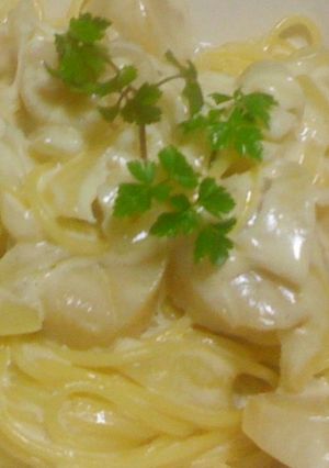 ホタテのクリームパスタ-レシピのメイン写真
