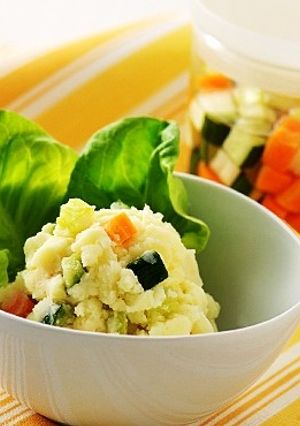 コロコロ野菜のピクルスでポテトサラダ-レシピのメイン写真