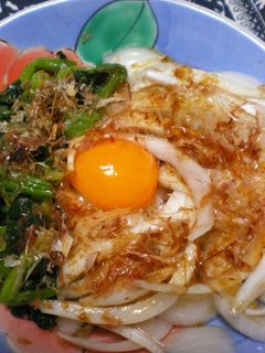 新玉ねぎとほうれん草の卵黄のせサラダ-レシピのメイン写真