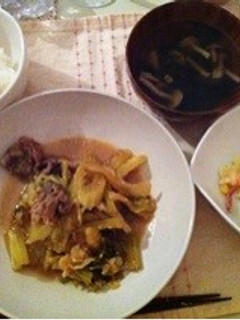 新キャベツとセロリの味噌煮-レシピのメイン写真