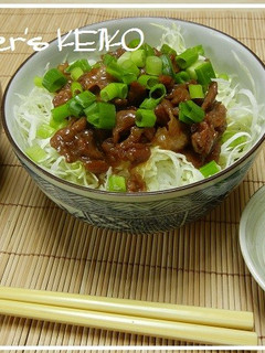 【農家のレシピ】キャベツたっぷり豚丼-レシピのメイン写真
