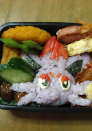 キャラ弁　ポケモン　ゾロア弁当-レシピのメイン写真