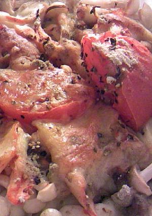 キムチとぶなしめじとトマトのオーブン焼き-レシピのメイン写真