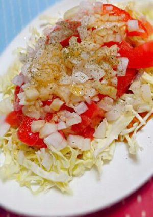 めちゃうま！トマトと玉ねぎのサラダ♪-レシピのメイン写真