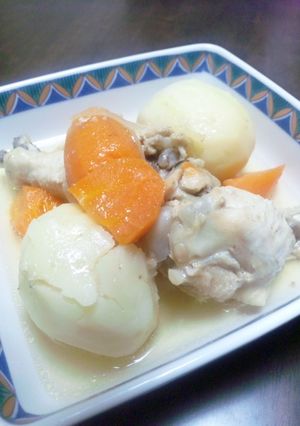 ☆手羽元とじゃが芋の甘塩生姜煮☆圧力鍋☆-レシピのメイン写真