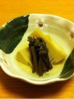 たけのことわらびの煮物-レシピのメイン写真