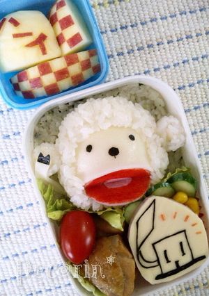 ラムくん、へーベルくん（キャラ弁）-レシピのメイン写真