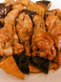 たけのこと手羽元の炒め煮-レシピのメイン写真