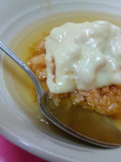 チーズとろ〜り☆洋風お茶漬け♪スープ飯-レシピのメイン写真