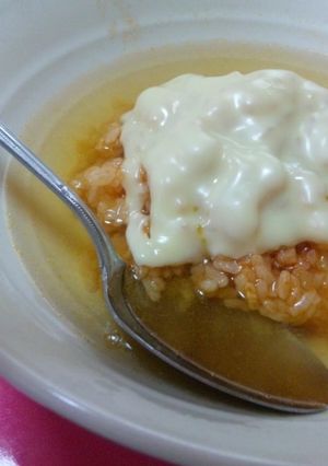 チーズとろ〜り☆洋風お茶漬け♪スープ飯-レシピのメイン写真