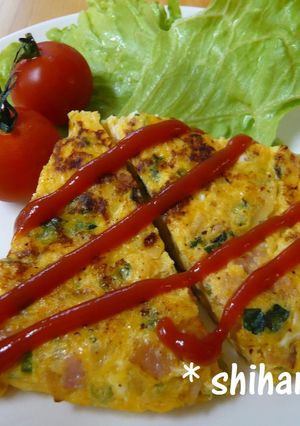 朝食迷ったら☆オープンオムレツ-レシピのメイン写真