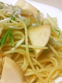 筍としらすのペペロンチーノ-レシピのメイン写真