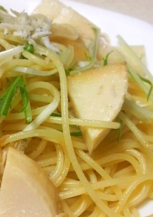 筍としらすのペペロンチーノ-レシピのメイン写真