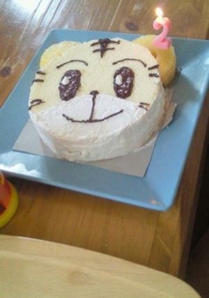 しまじろうのバースデーケーキ-レシピのメイン写真
