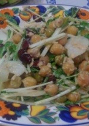 水菜と豆のサラダ-レシピのメイン写真