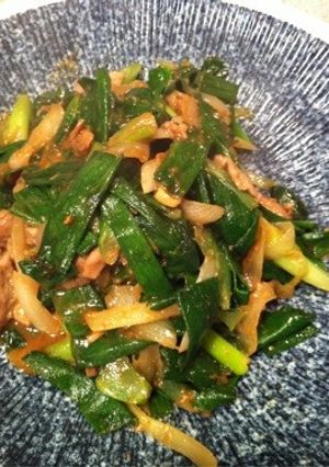 葉玉ねぎの味噌炒め-レシピのメイン写真