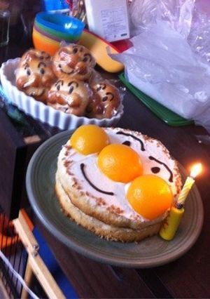 アンパンマンのバースデーケーキ-レシピのメイン写真