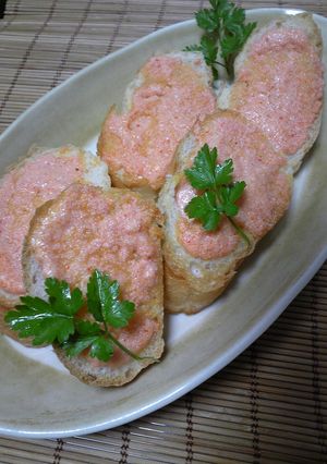 明太子トースト-レシピのメイン写真