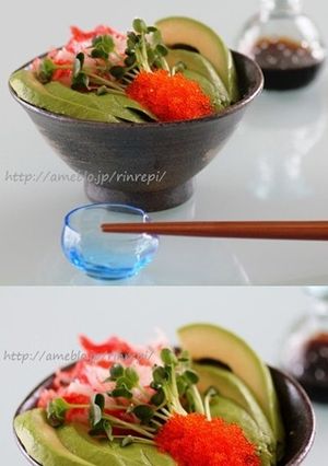 ロールより簡単に！　カリフォルニア丼-レシピのメイン写真