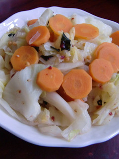 温野菜ウメ茶漬混ぜ-レシピのメイン写真