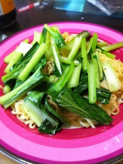 小松菜のシンプル焼きそば-レシピのメイン写真