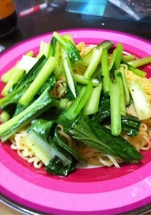 小松菜のシンプル焼きそば-レシピのメイン写真