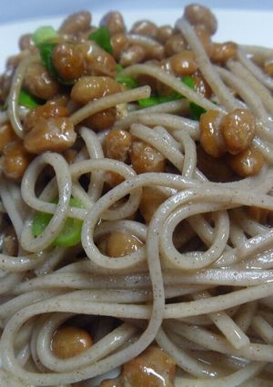 健康ダイエットレシピ！納豆そばパスタ-レシピのメイン写真