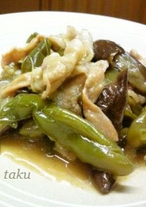 豚肉と茄子・ピーマンの炒め煮-レシピのメイン写真